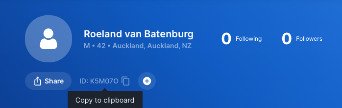 Screenshot with DUPR ID
